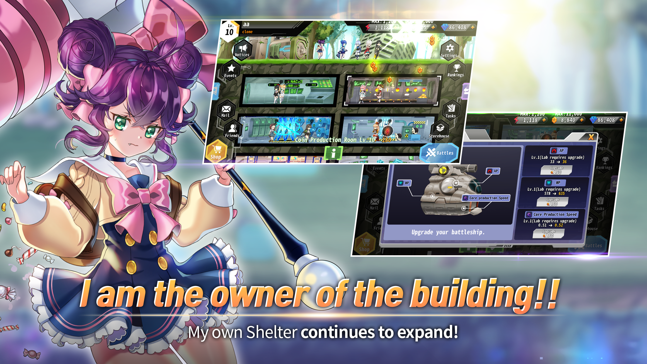 ShelterGirls Game Screenshot