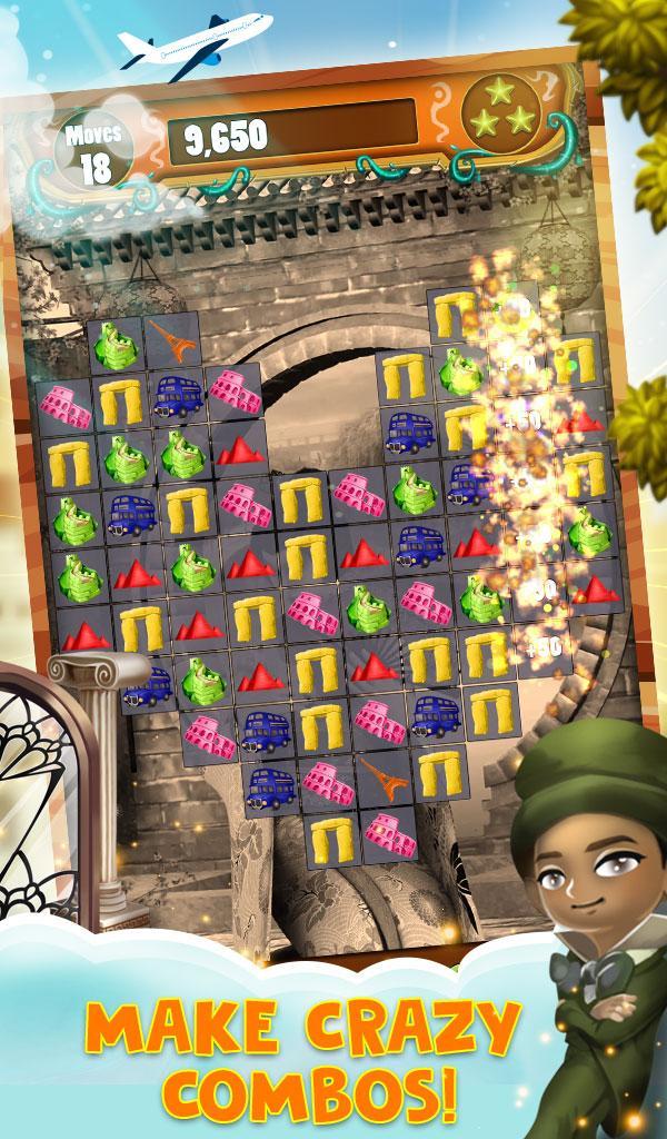 Match 3 World Adventure - City screenshot game