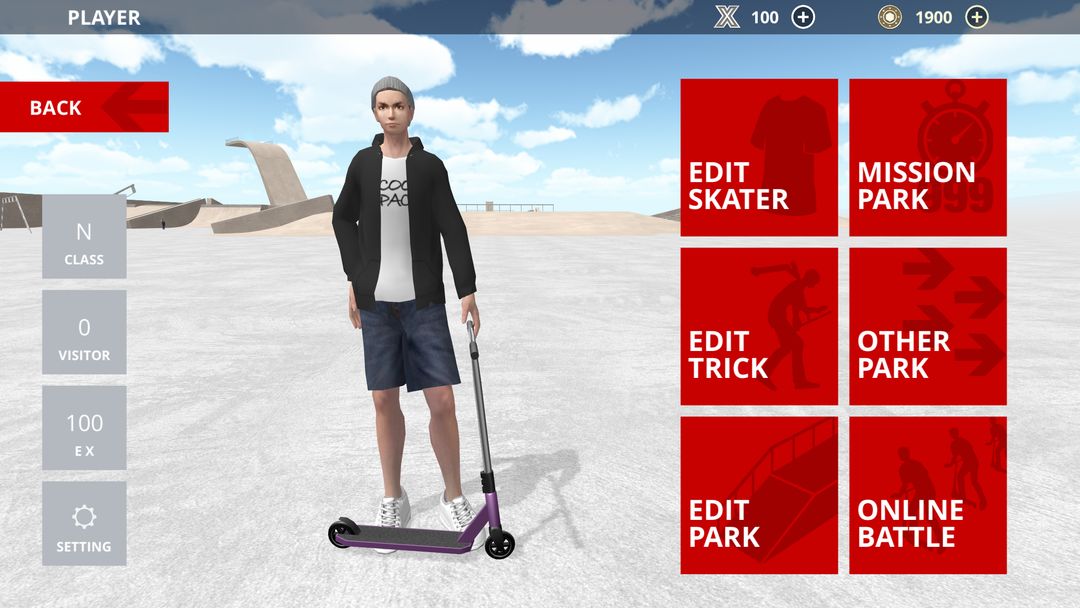 Screenshot of Scooter Space