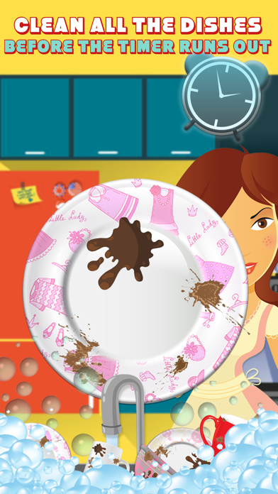 Captura de Tela do Jogo Girls Dish Wash And Cleaning