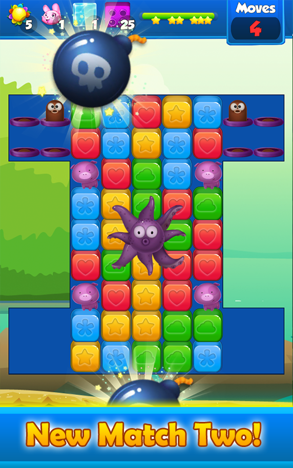 Jelly Crush - Toon Cube Match screenshot game