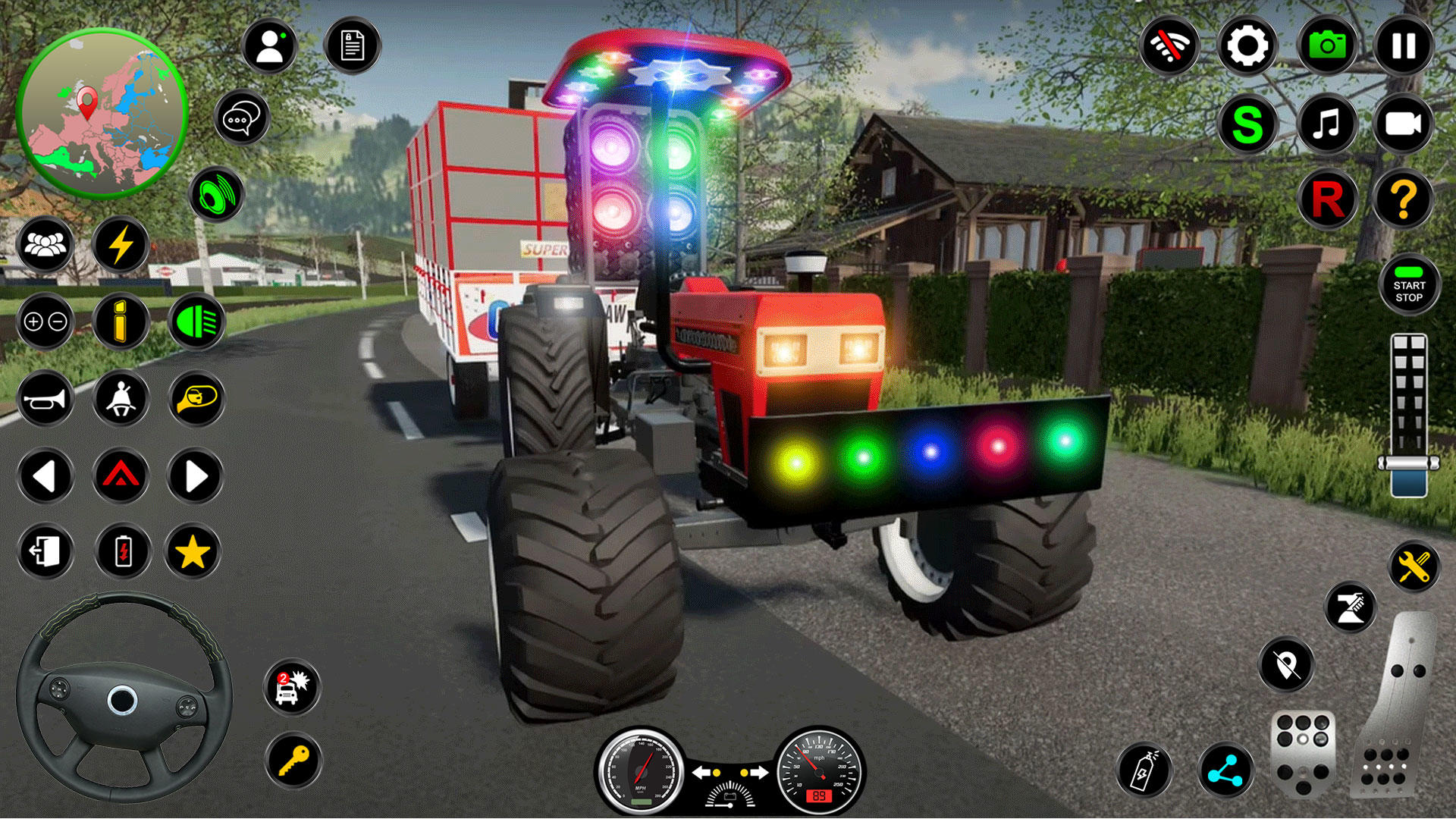 Screenshot 1 of Trò chơi nông nghiệp máy kéo Ấn Độ 3D 1.0