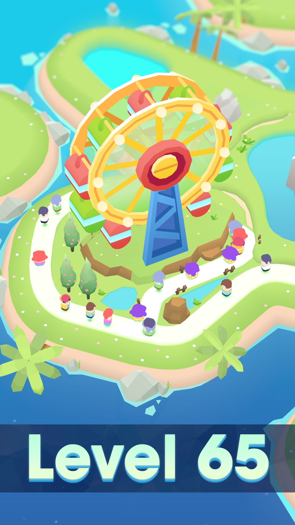 Theme Park Island Game Screenshot