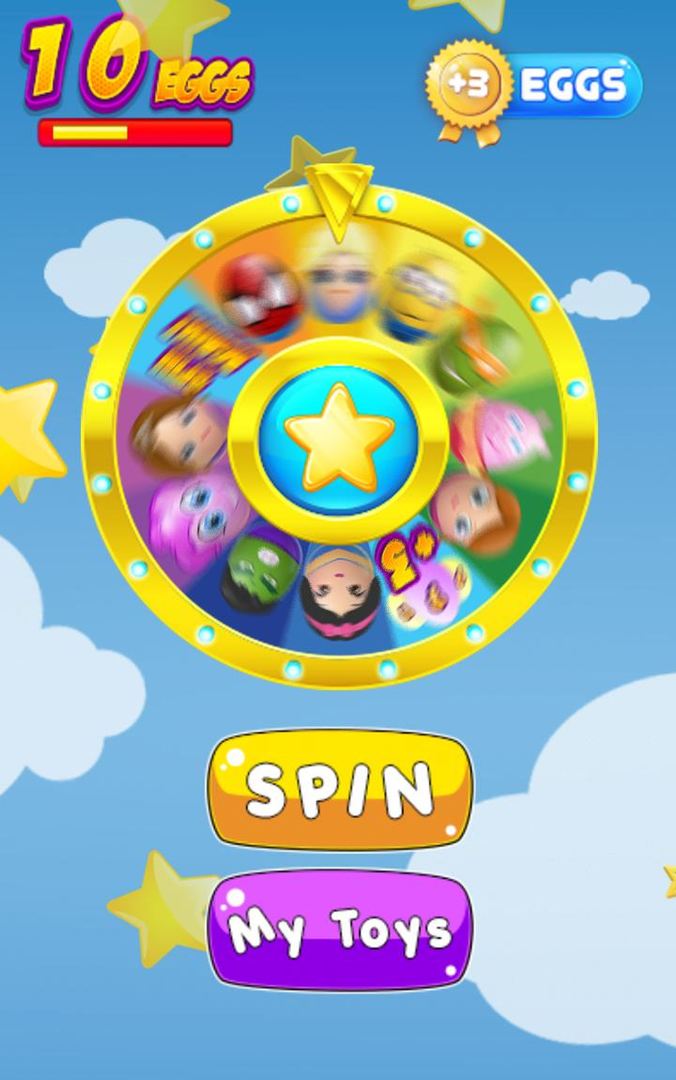 Wheel of Surprise Eggs & Toys screenshot game