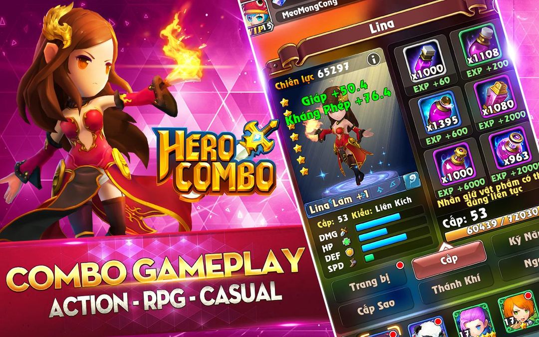 Screenshot of Hero Combo