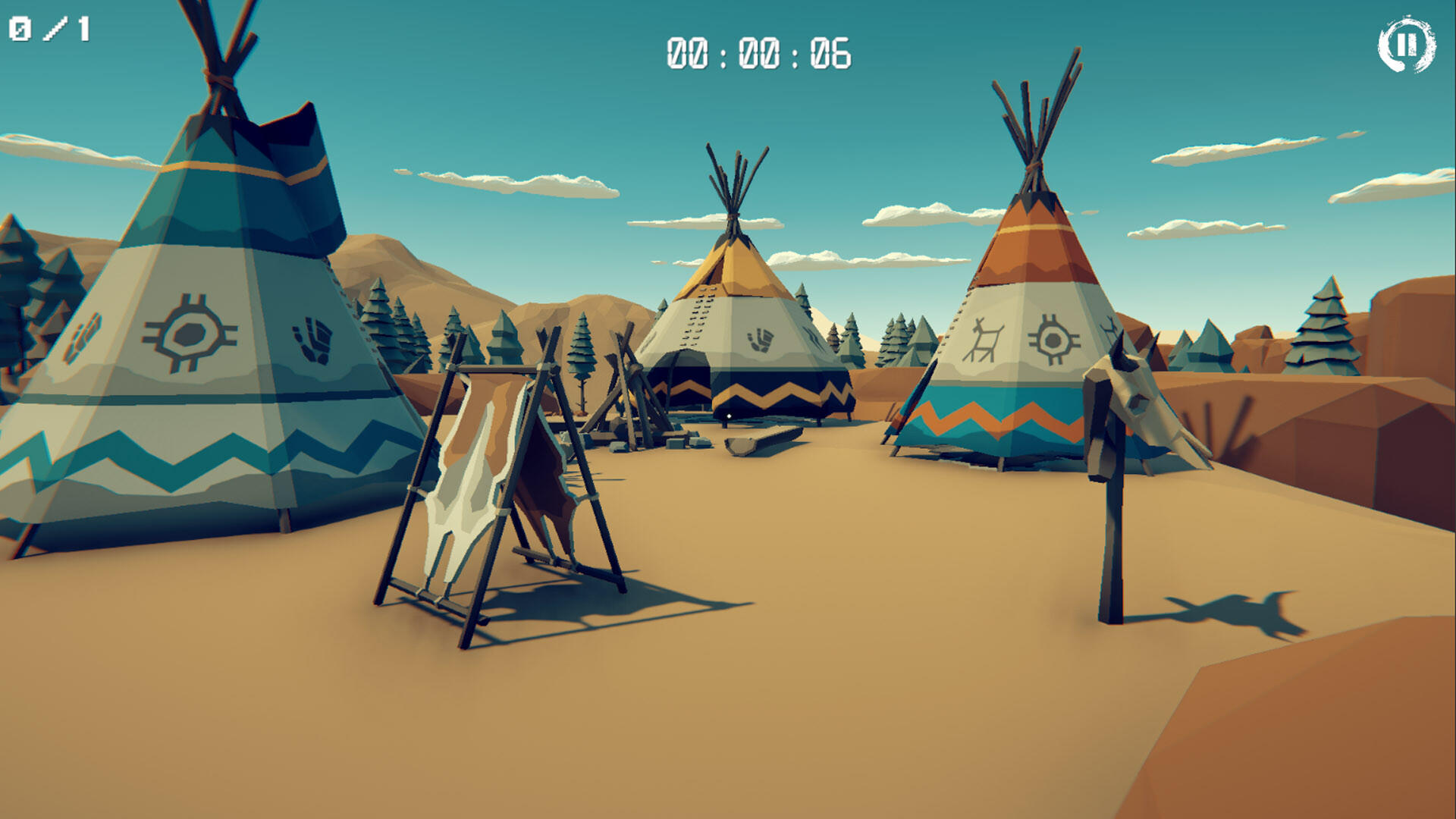 Screenshot of 3D PUZZLE - Wild West
