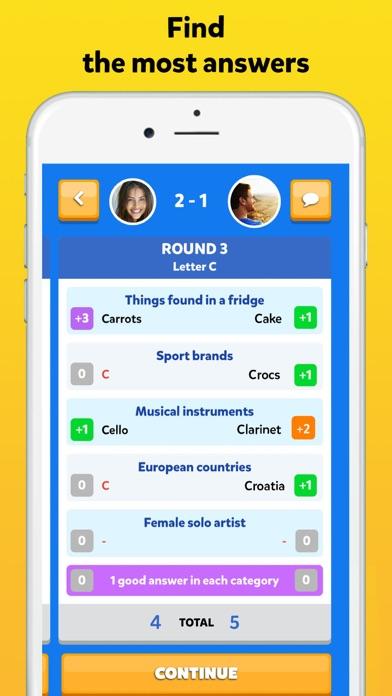Fight List 2 - Categories Game Game Screenshot