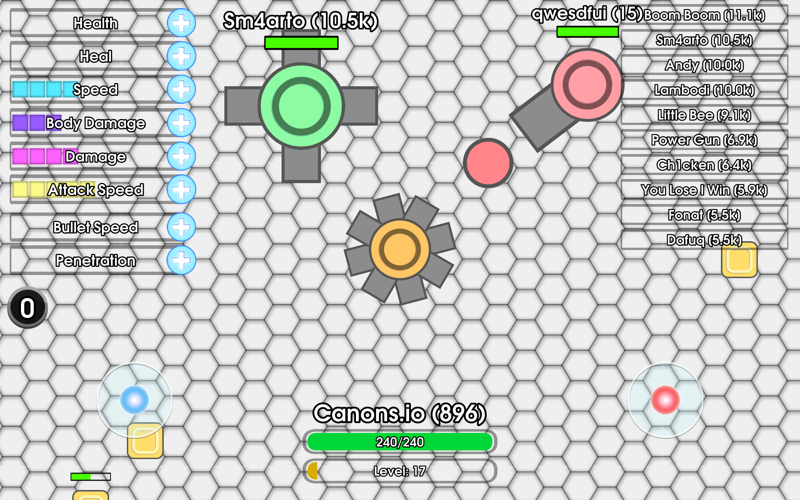 Cannons of diep io Game Screenshot