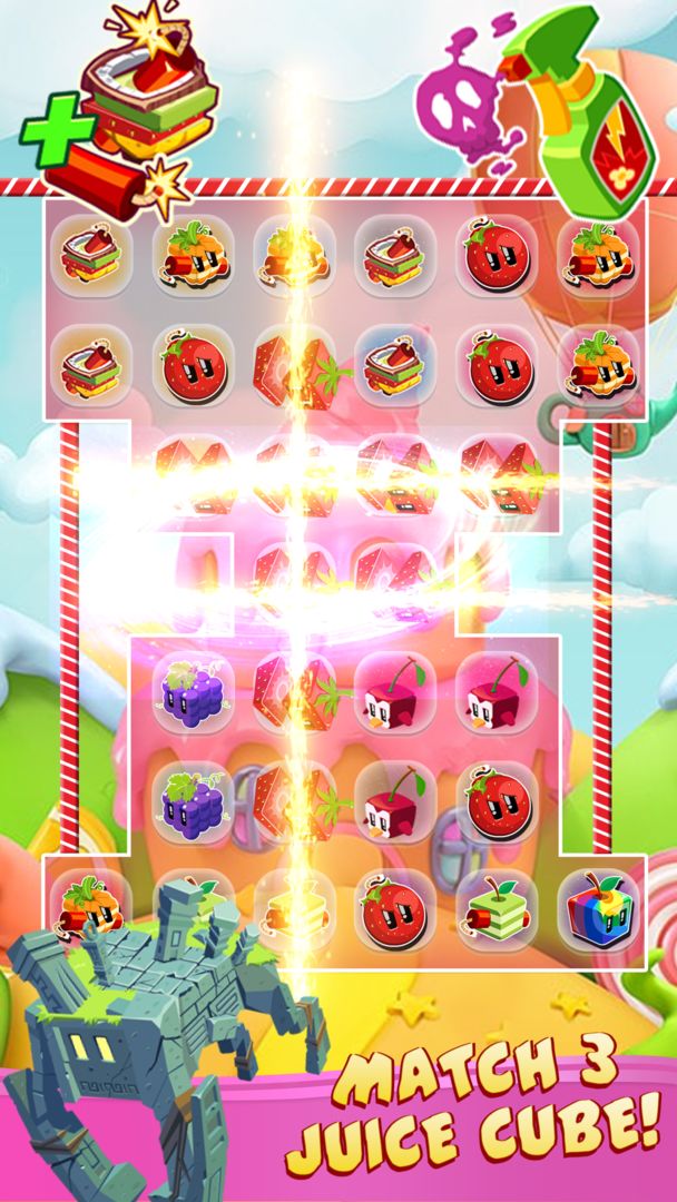 Screenshot of Juice cube: Match 3 Fruit Game