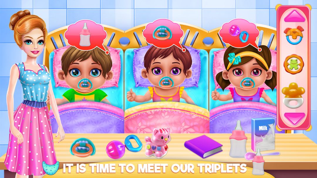 Screenshot of Crazy Mommy Triplets Care
