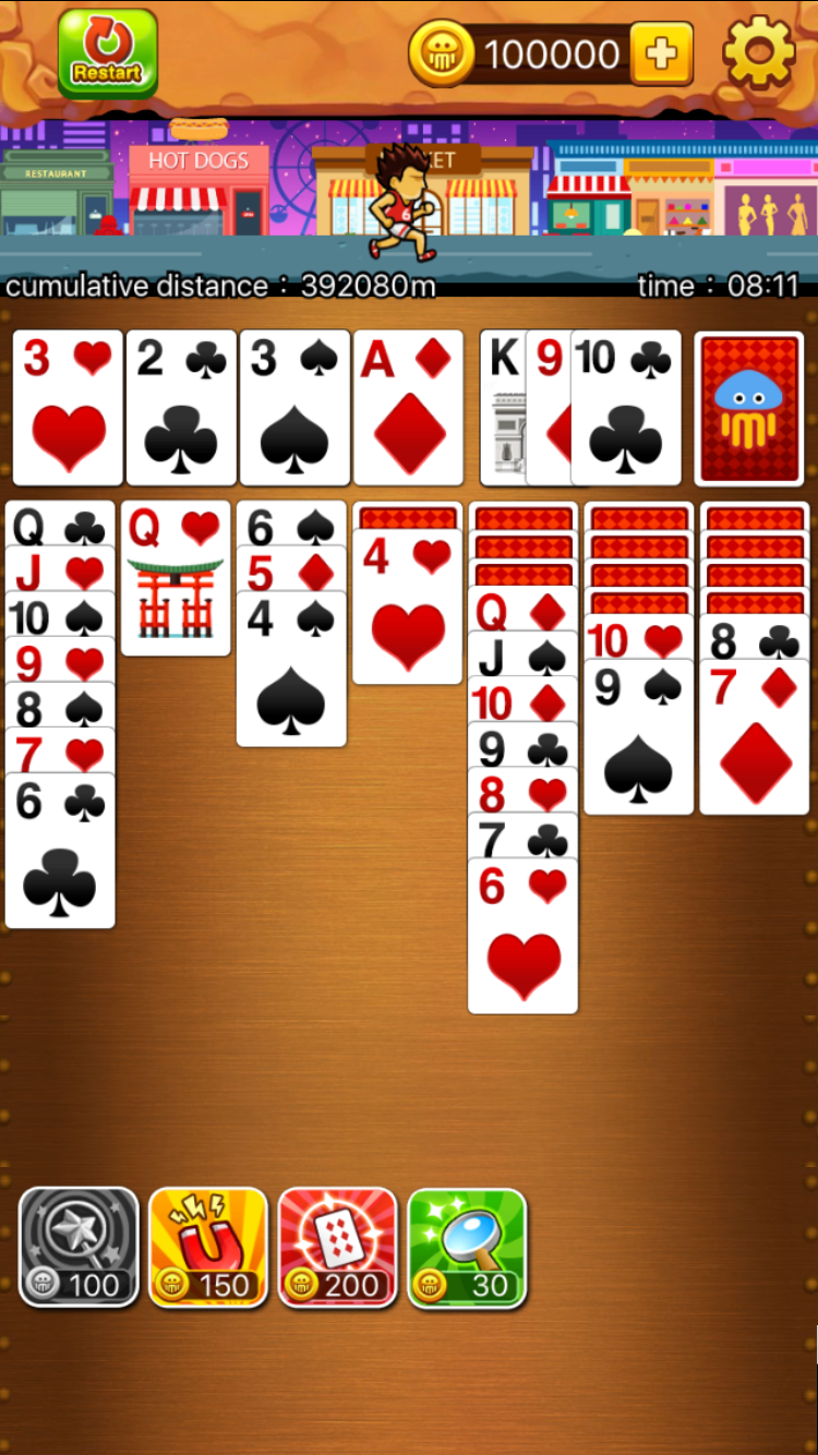 솔리테어 GO！ 게임 스크린샷