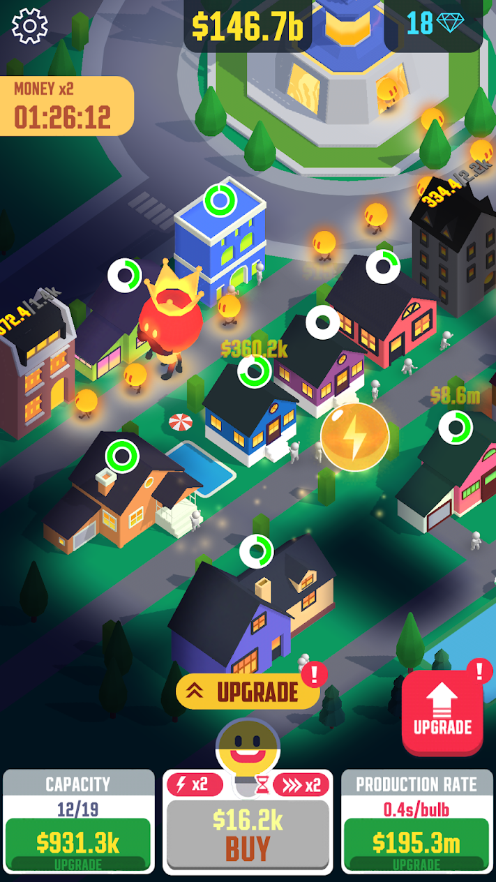 Screenshot 3 of Idle Light City: Clicker Games 