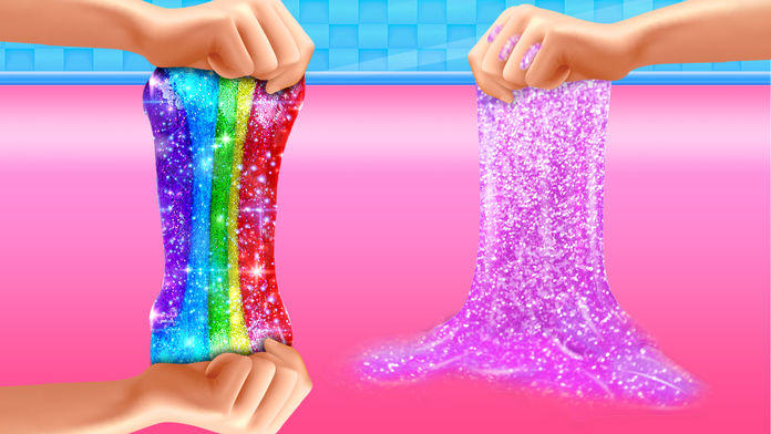 Glitter Slime Maker Play Fun Game Screenshot