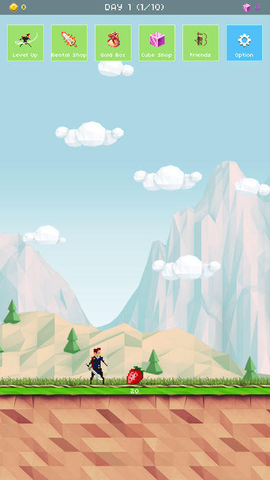 Strawberry Hero : 100 days of adventure 遊戲截圖