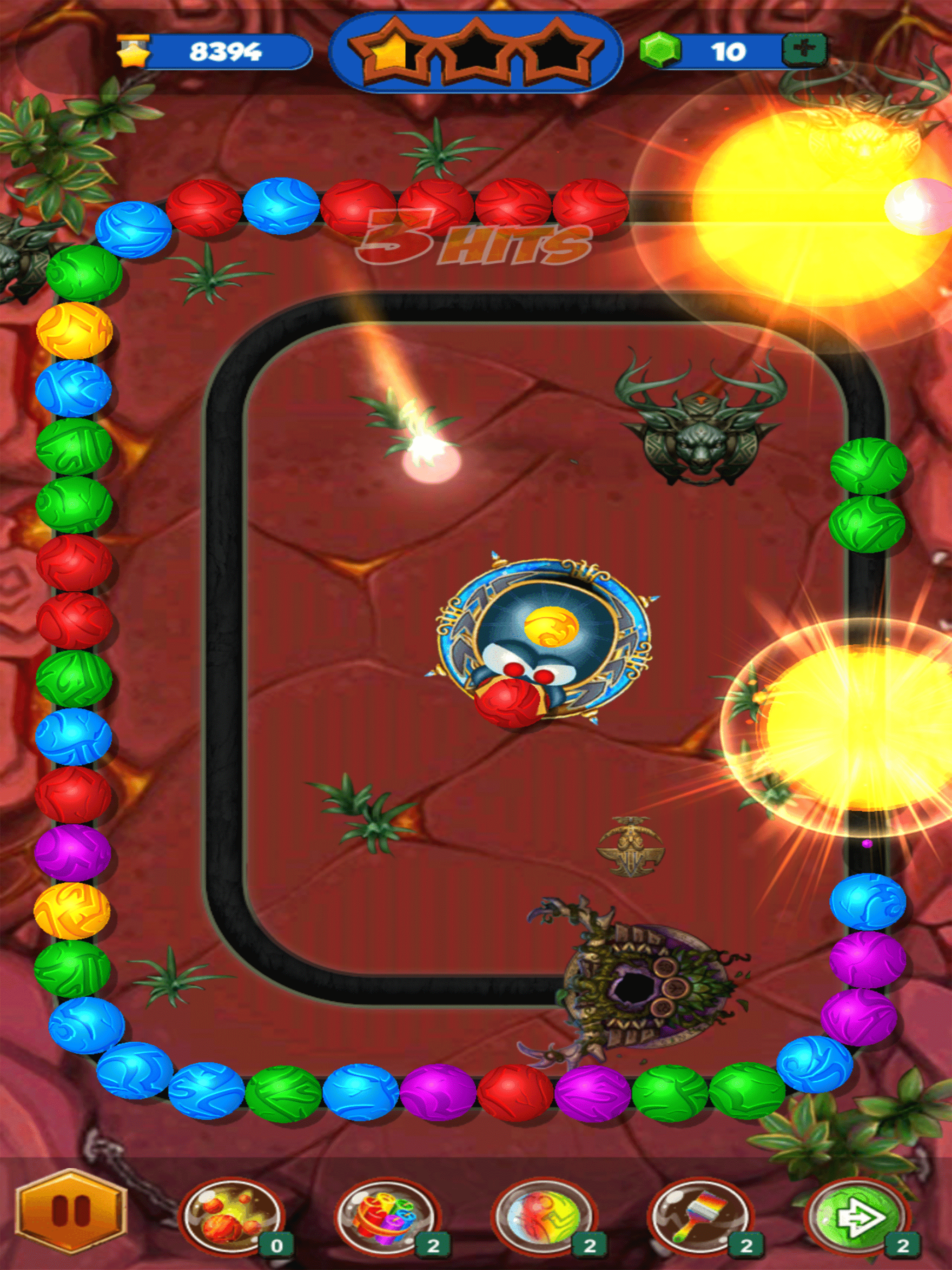 Classic Zumba Match Ball Blast Game Screenshot