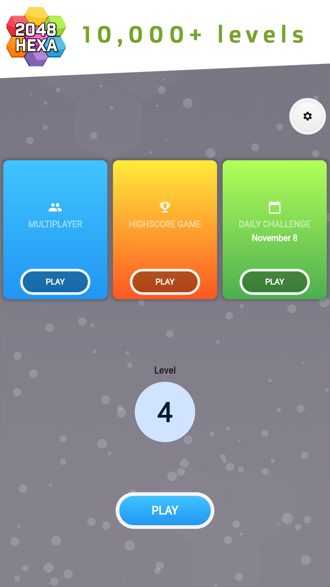 2048 Hexa Game Screenshot