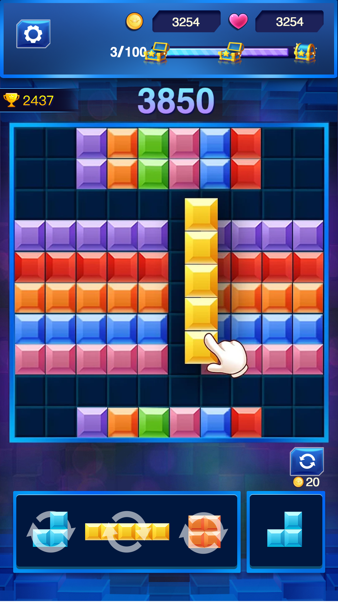 100 Blocks Puzzle Game for Android - Download