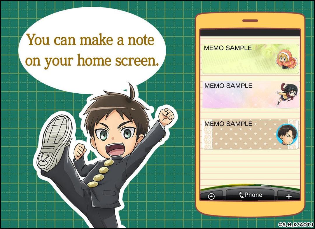 Sticky Note Attack on titan screenshot game