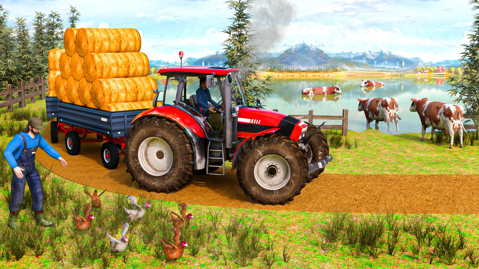 Cuplikan Layar Game Farm Tractor Farming Games Sim