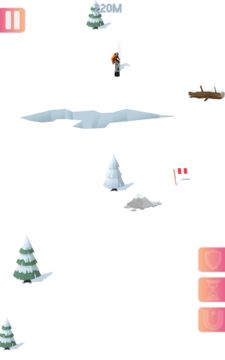 Скриншот игры Endless Mountain: A Snowboardi