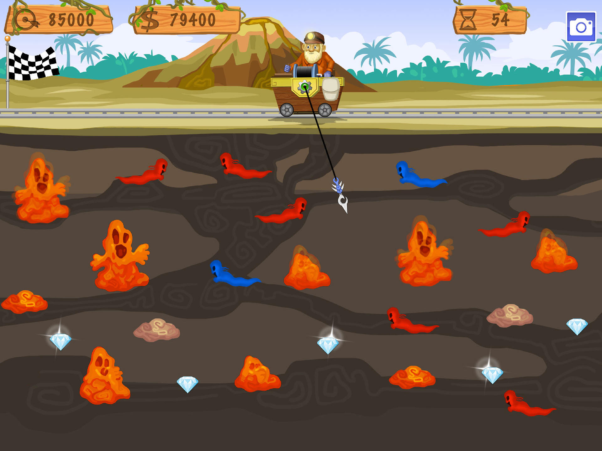 Gold Miner World Tour Game Screenshot