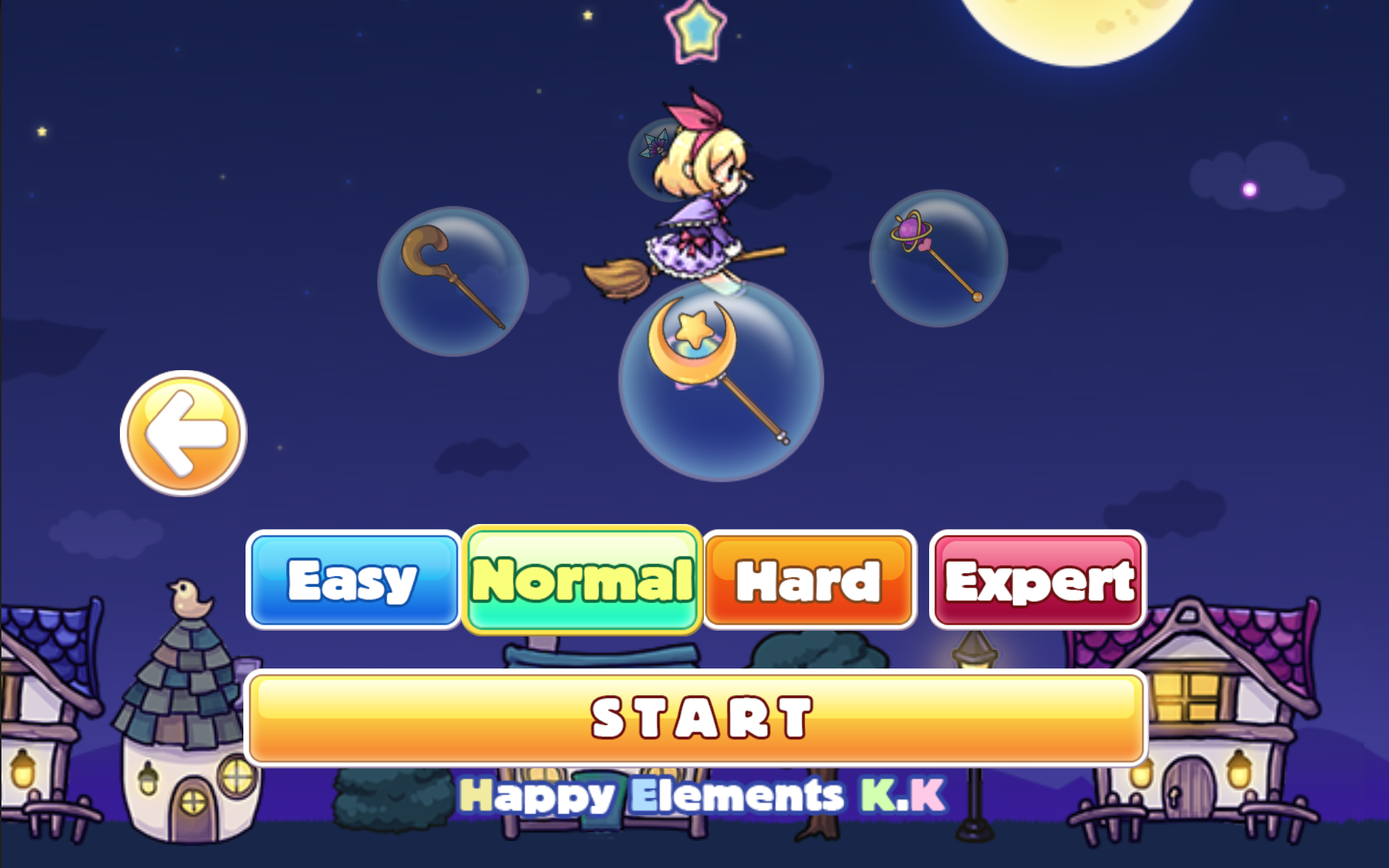 Cuplikan Layar Game Flight of the Girl Witch