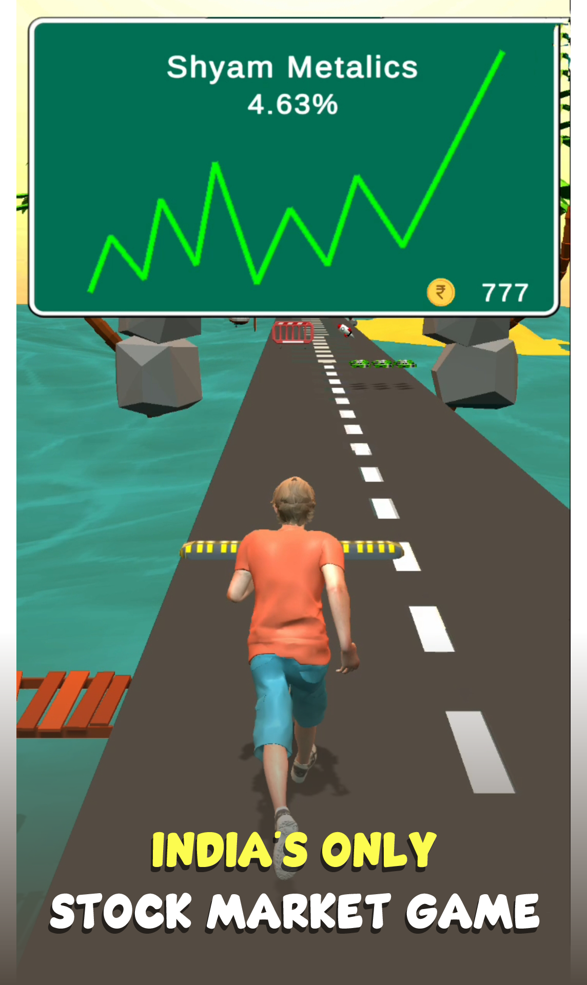 Stock Runner India Game Screenshot