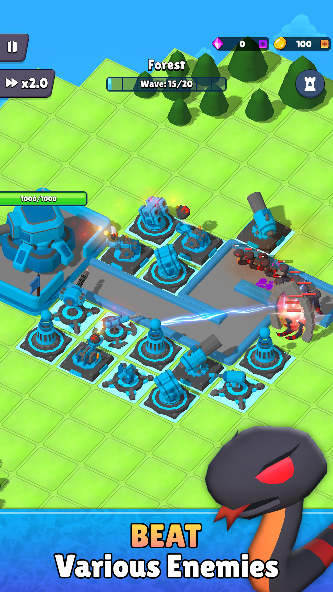 Defense.io Tower Defense TD Game Screenshot