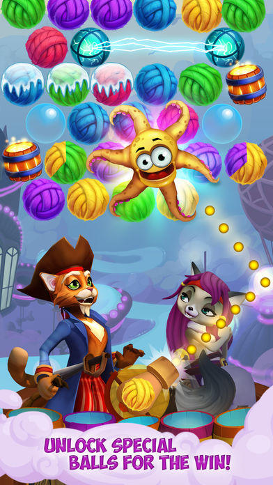 Kitty Pop Pirates Game Screenshot