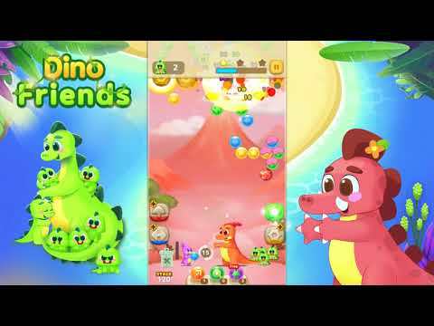 Bubble pop shooter dinosaur 的影片截圖