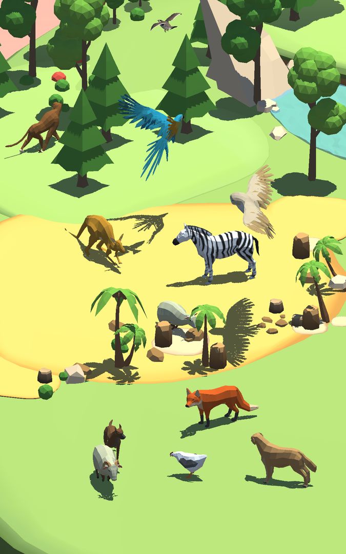 애니멀 크래프트 3D: 방치형 동물 만들기 게임 스크린 샷