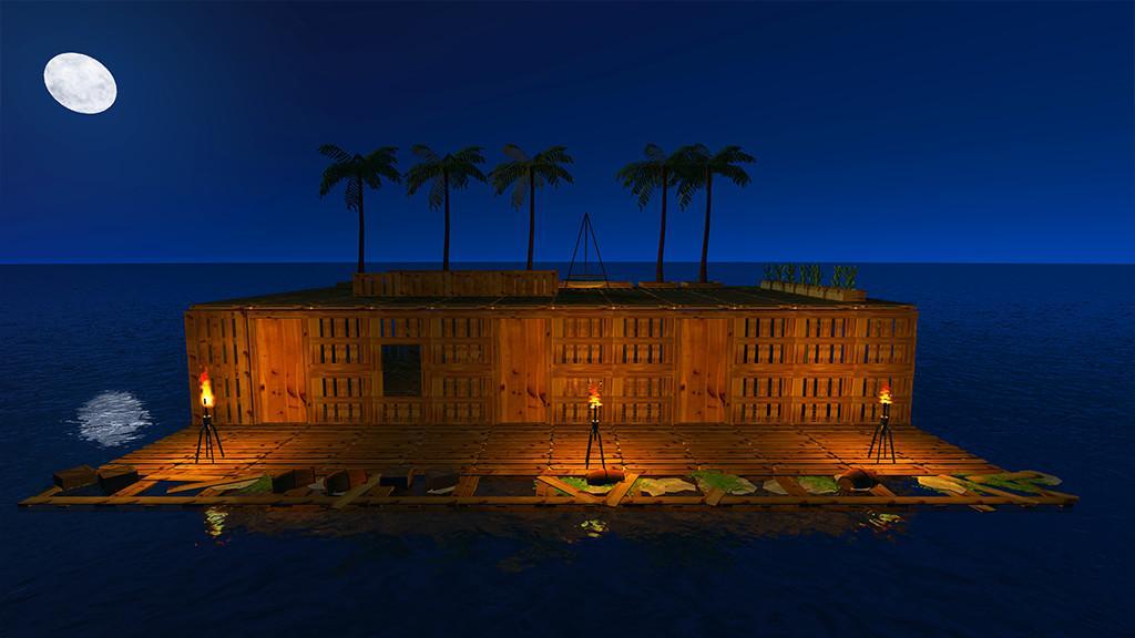 Raft Survival Simulator Game Screenshot