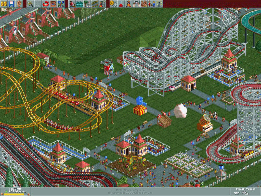 RollerCoaster Tycoon®: Deluxe ภาพหน้าจอเกม