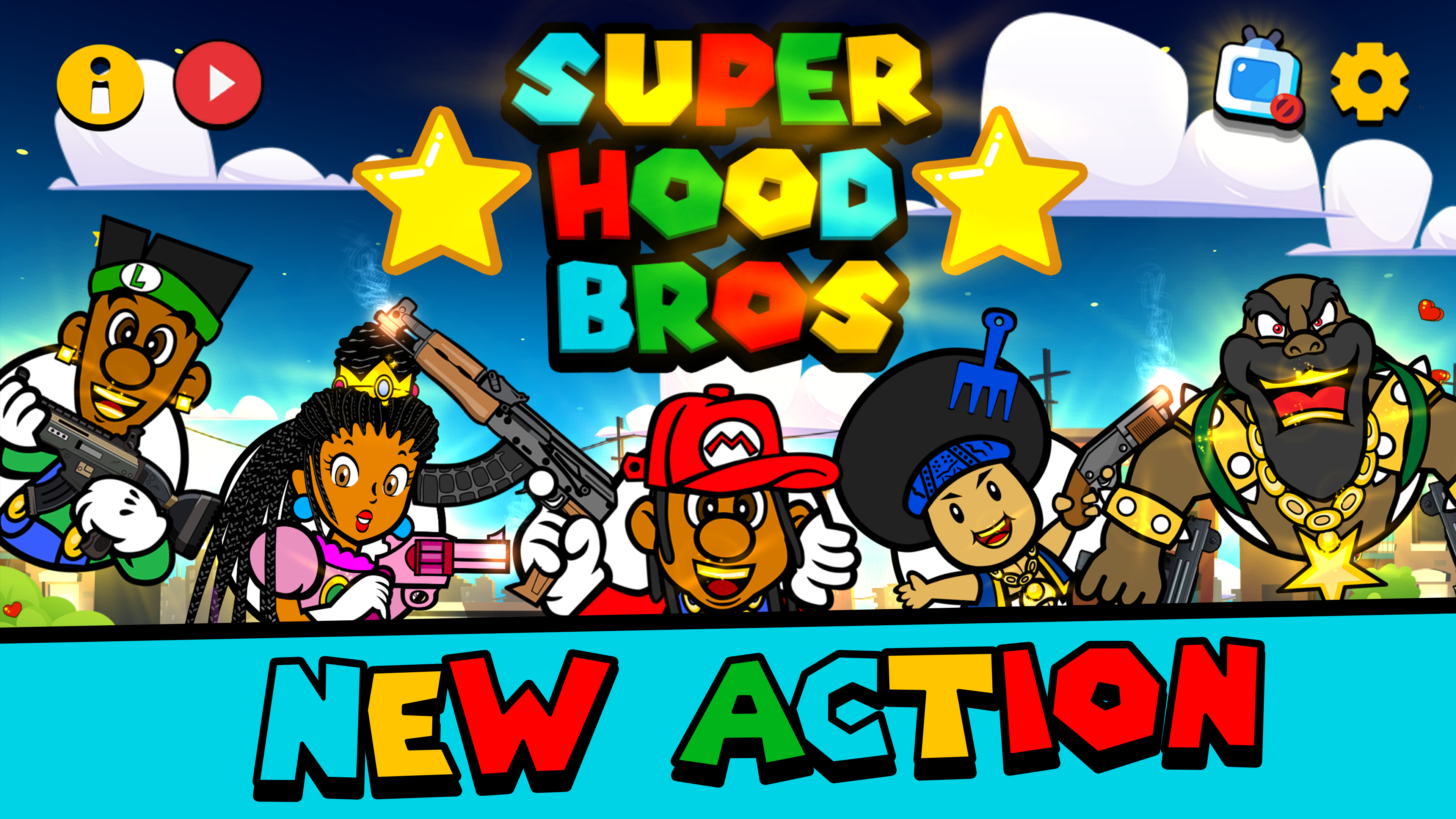 Super Hood Bros! World Game Screenshot