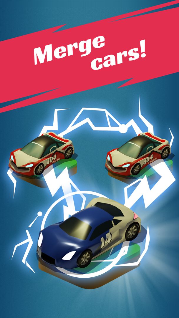 Screenshot of Merge Car - offline idle car racing game