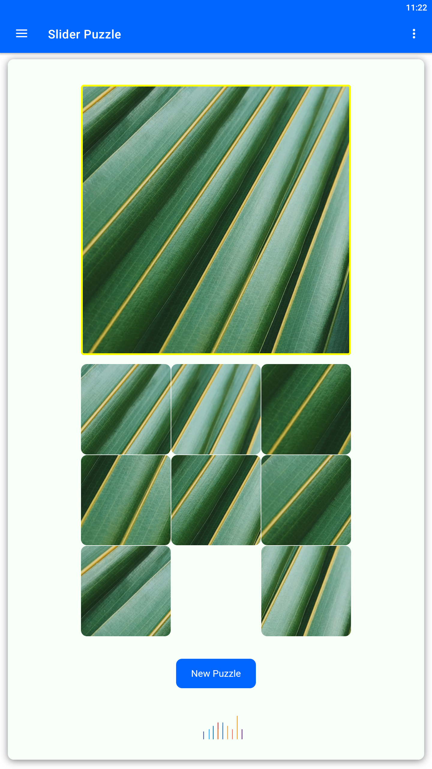 Unlimited Slider Puzzle Game Screenshot