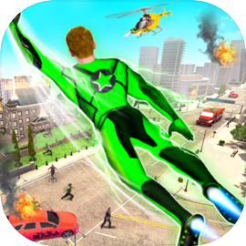 Police Green Sticky Robot Hero