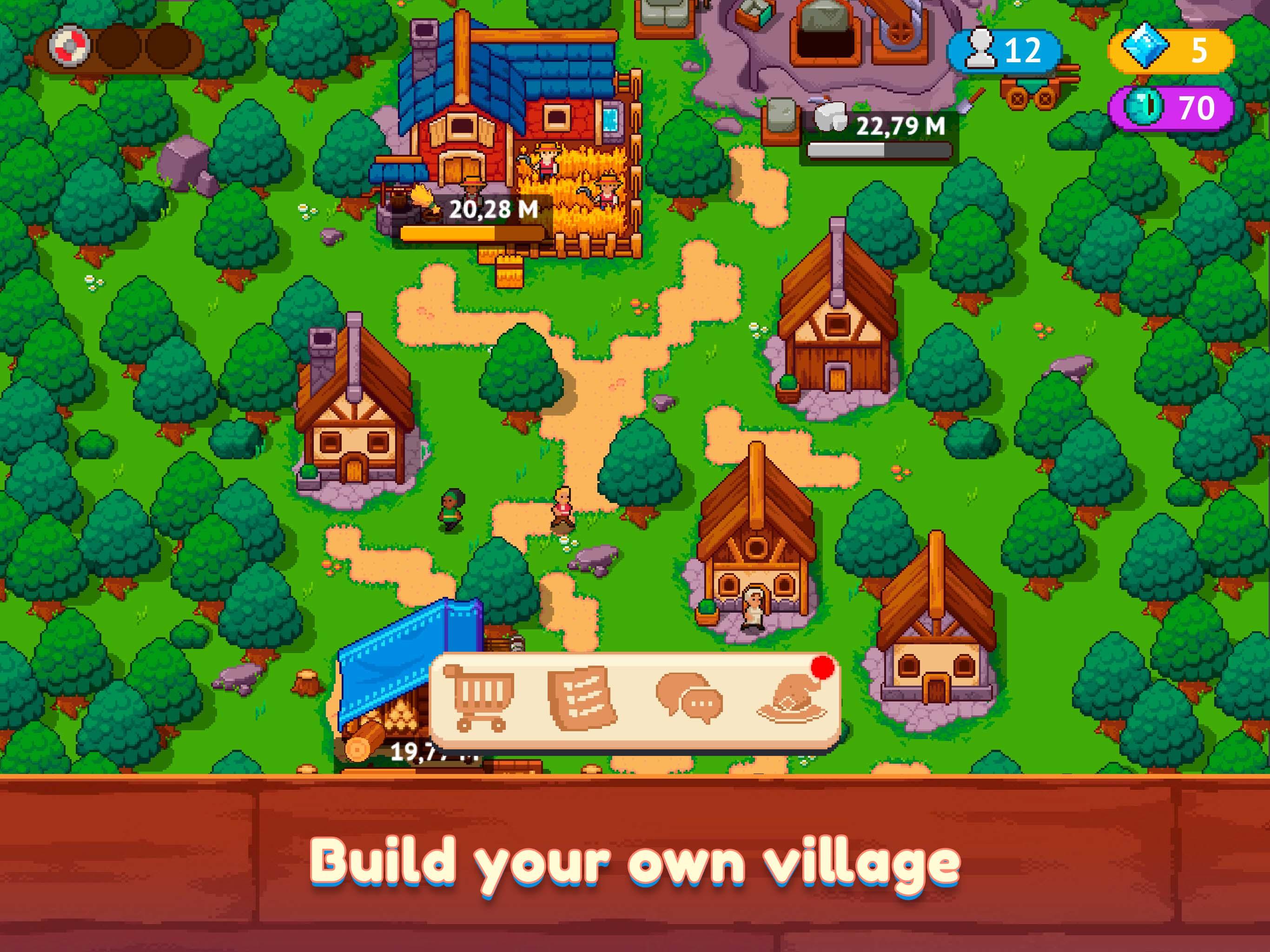 Idle Town Master - Pixel Game Game Screenshot