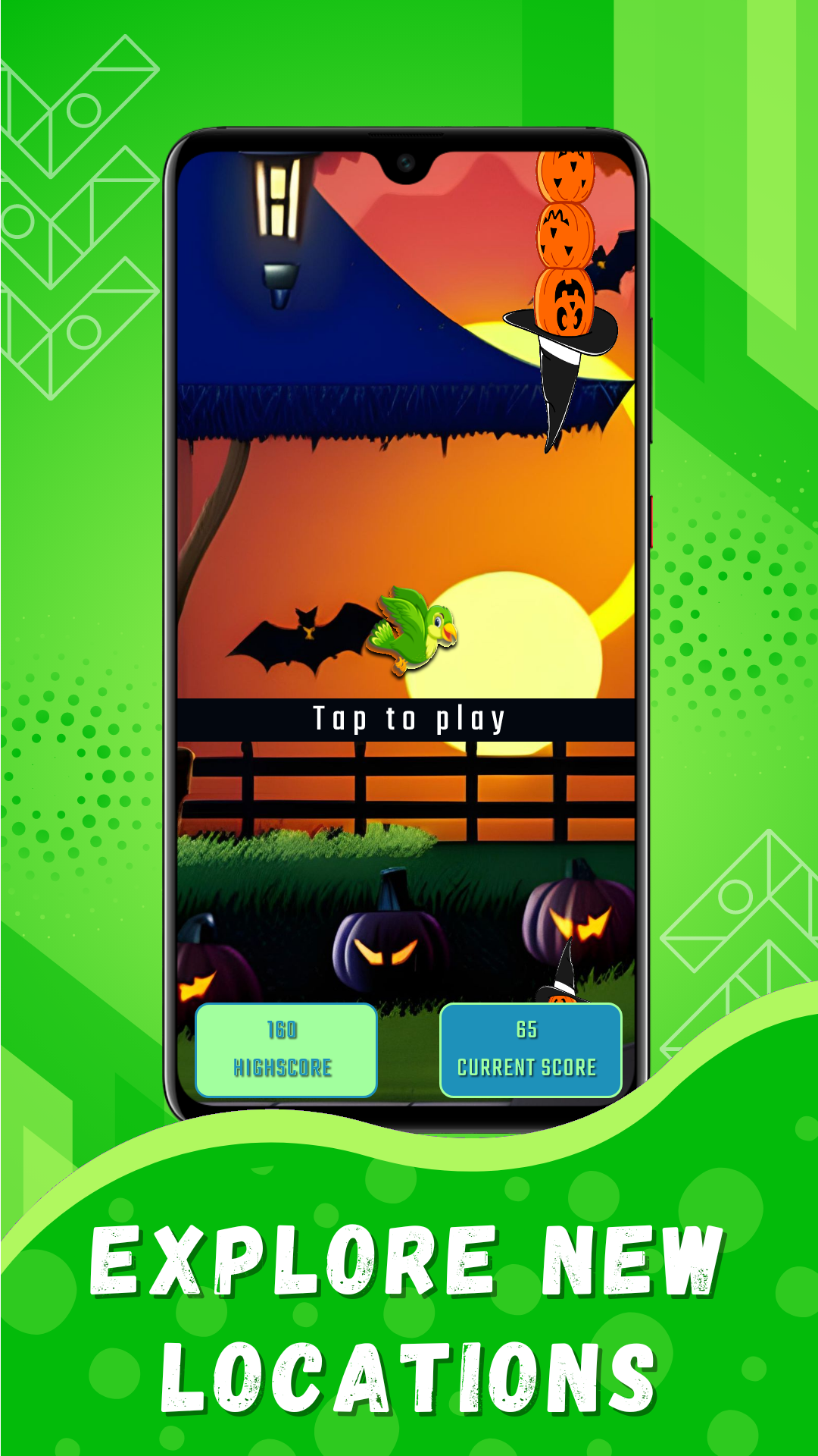 Bingo Spooky Flappy Game Screenshot