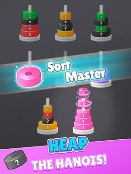 Hanoi Tower - Color Sort 3d Game Screenshot