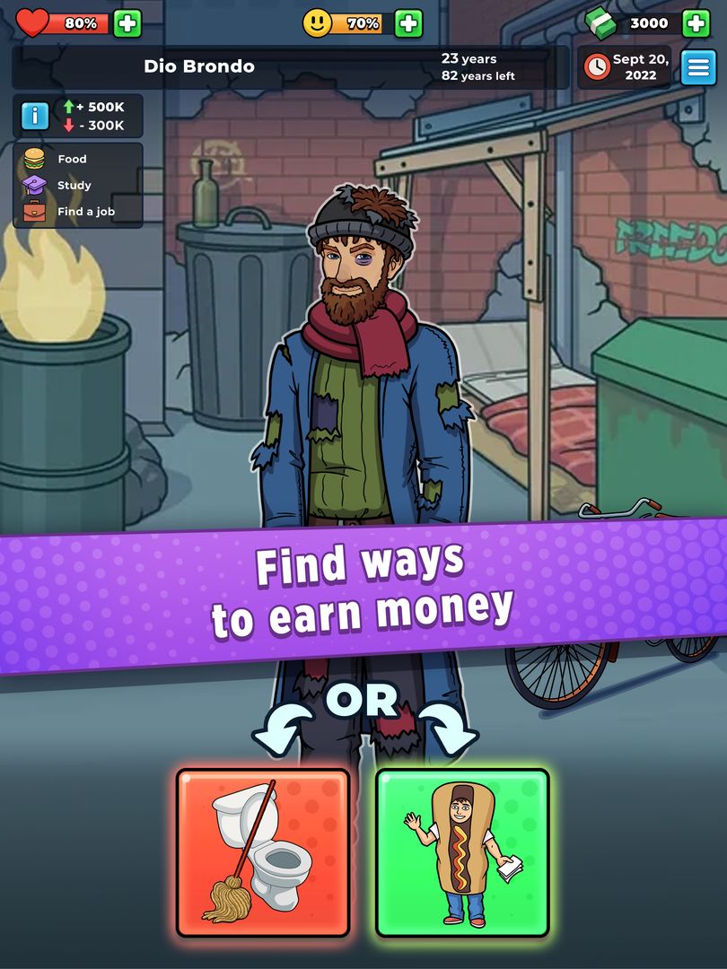 Hobo Life: Business Simulator screenshot game