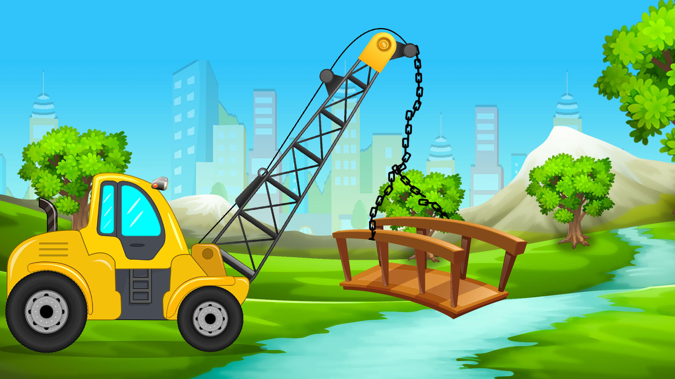 Cuplikan Layar Game Build House Construct Tractor