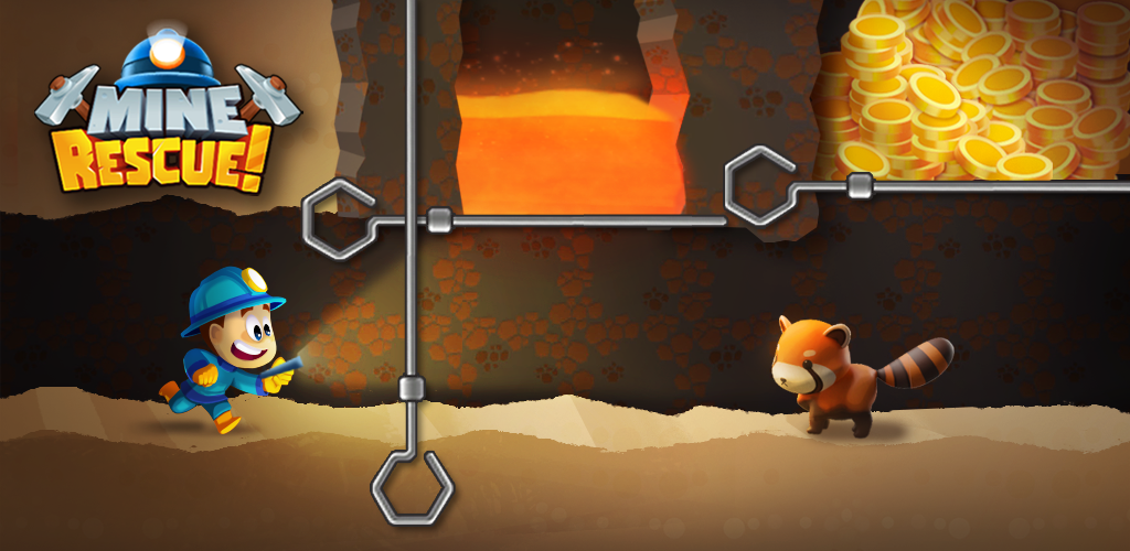 Banner of Mine Rescue - Mining Game 