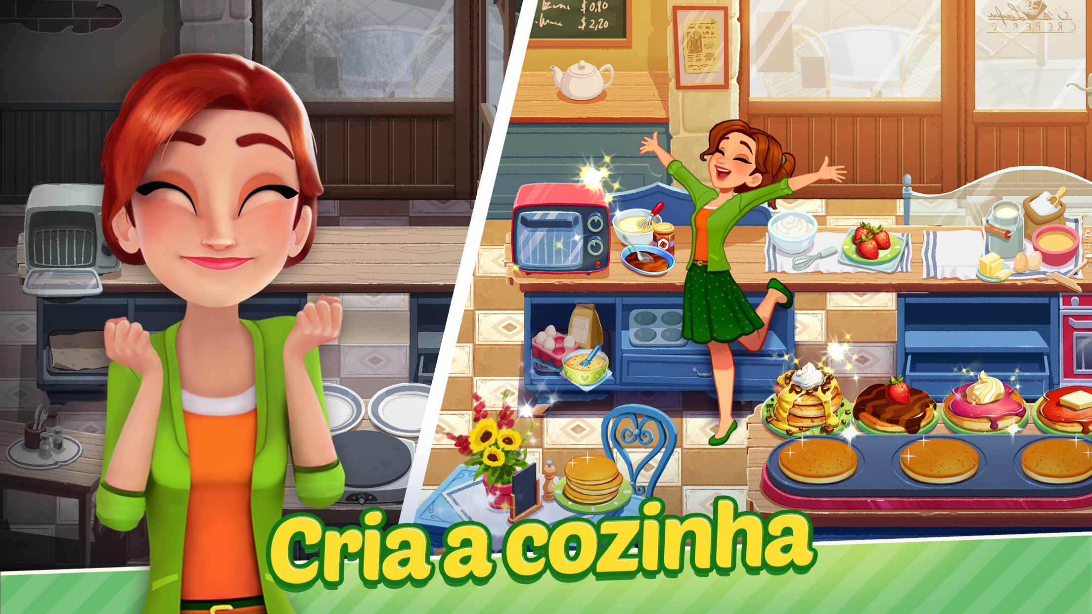 Captura de Tela do Jogo Delicious World - Cooking Game