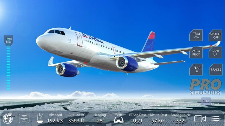 Screenshot 1 of Pro Flight Simulator Нью-Йорк Бесплатно 
