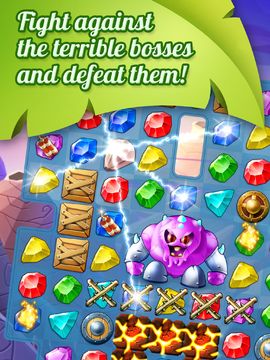 Cuplikan Layar Game Meow Tales Jewel Match 3 Mania