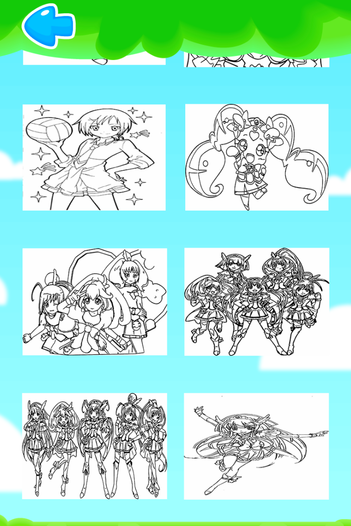 Glitterr Magical Doki Forces Coloring book 게임 스크린샷