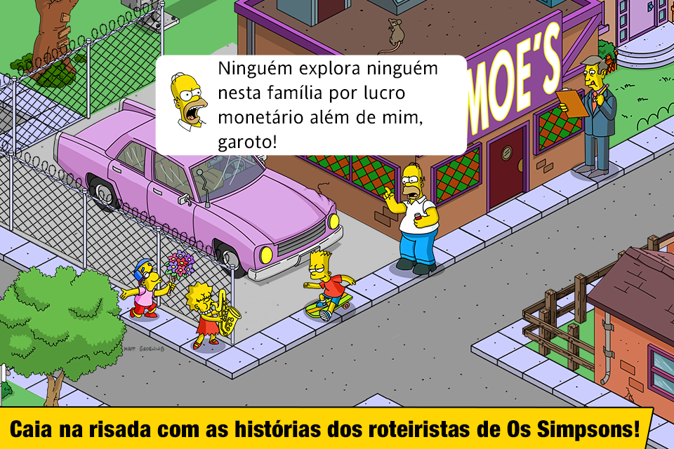 Captura de Tela do Jogo The Simpsons™: Tapped Out