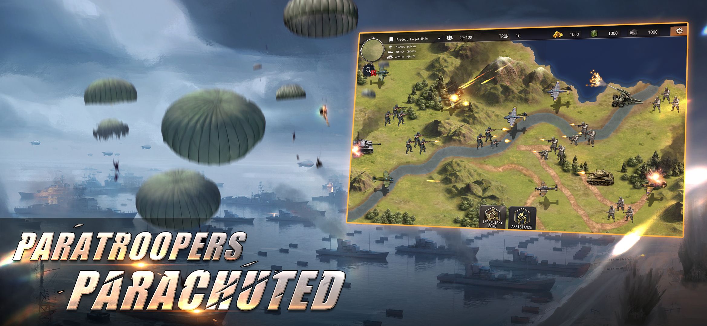 Screenshot of World War 2: Strategy Games WW2 Sandbox Tactics