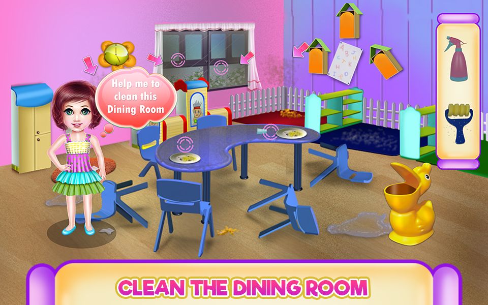 Kindergarten House Cleaning ภาพหน้าจอเกม